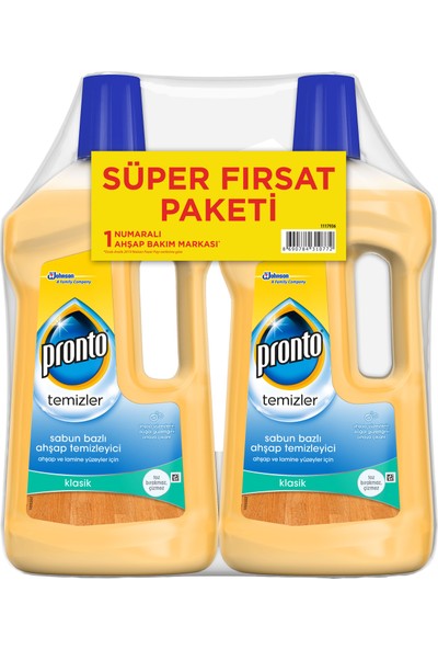 Pronto Ahşap Temizleyici Süper Fırsat Paketi 750 ml + 750 ml 2 ADET