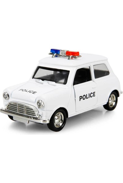 Maxx Wheels Işıklı Klasik Polis Model Arabalar 11 Cm. - Beyaz