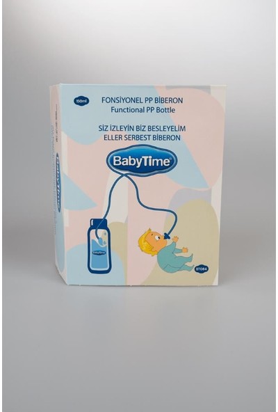 Baby Time Babytime BT084 Fonksiyonel Pp Biberon 150 ml - Eller Serbest Biberon