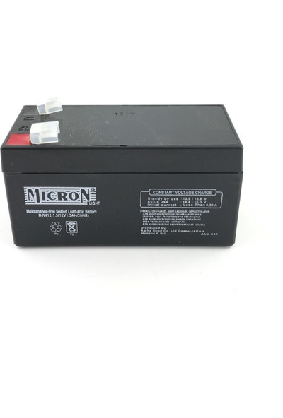 Micron 12V 1.3 Ah Kuru Bakımsız Akü