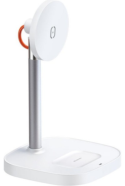 Mcdodo 2in1 15W Magsafe iPhone Air Pods Kablosuz Şarj Standı Beyaz CH-7340