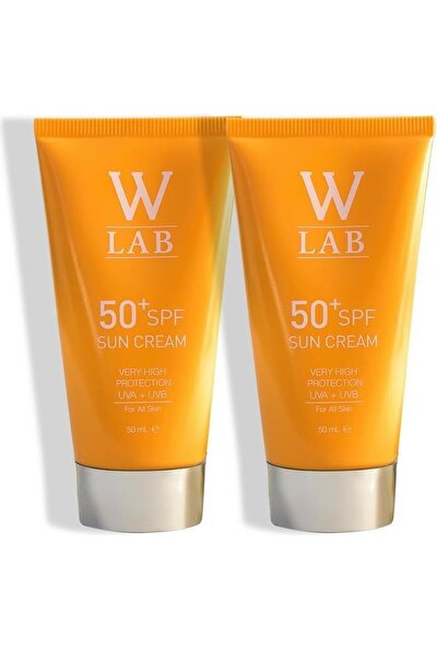 W-Lab Kozmetik SPF50 Güneş Kremi 2 Li Set
