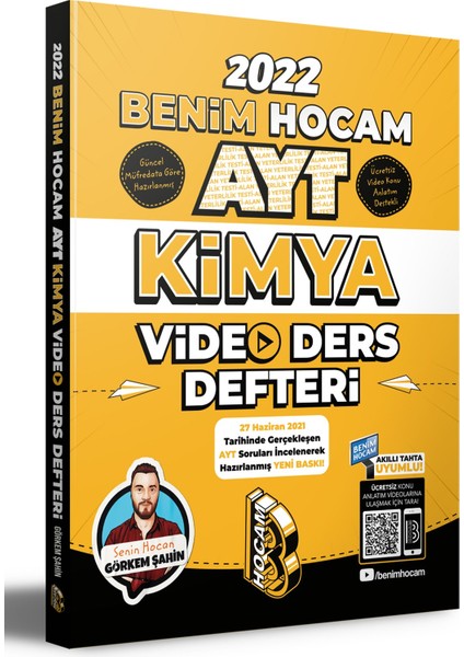 AYT 2022 Kimya Video Ders Defteri