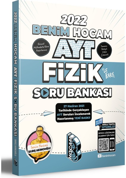 AYT 2022 Fizik Tamamı Video Çözümlü Soru Bankası