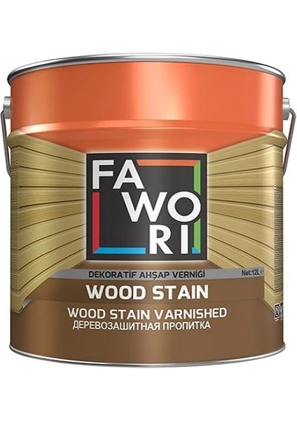 Wood Stain Vernikli Ahşap Koruyucu 12 Lt