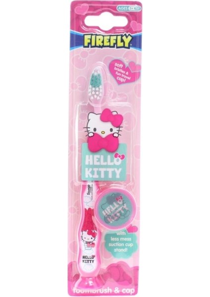 Firefly Hello Kitty Kapaklı Diş Fırçası 3+ Yumuşak- Çocuklar Için