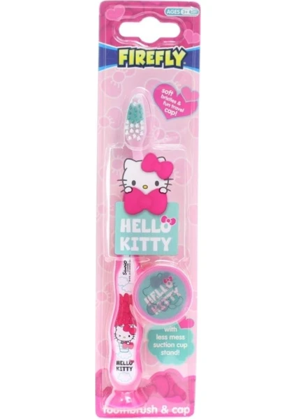 Firefly Hello Kitty Kapaklı Diş Fırçası 3+ Yumuşak- Çocuklar Için