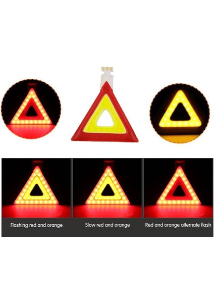 Üçgen Uyarı Cob LED Işık Kırmızı Sarı 3 V 2 W Entegre Özel Şekilli Reflektör Lamba