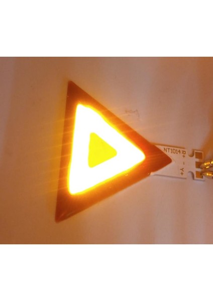 Üçgen Uyarı Cob LED Işık Kırmızı Sarı 3 V 2 W Entegre Özel Şekilli Reflektör Lamba