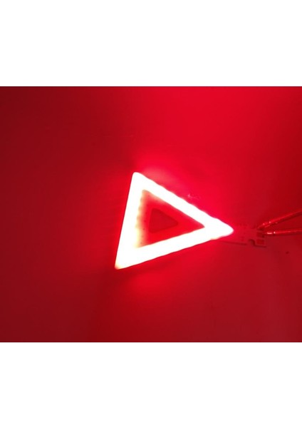 Üçgen Uyarı Cob LED Işık Kırmızı Sarı 3 V 2 W Entegre Özel Şekilli Reflektör Lamba