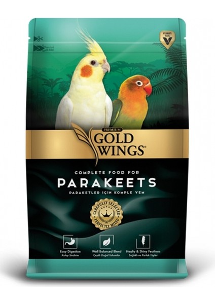 Gold Wings Premium Paraket Papağanı Yemi 1 kg