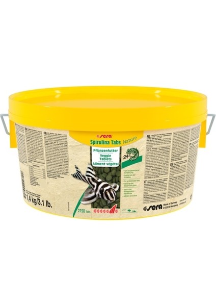 Spirulina Tabs Bitkisel Tablet Balık Yemi 2150 Adet