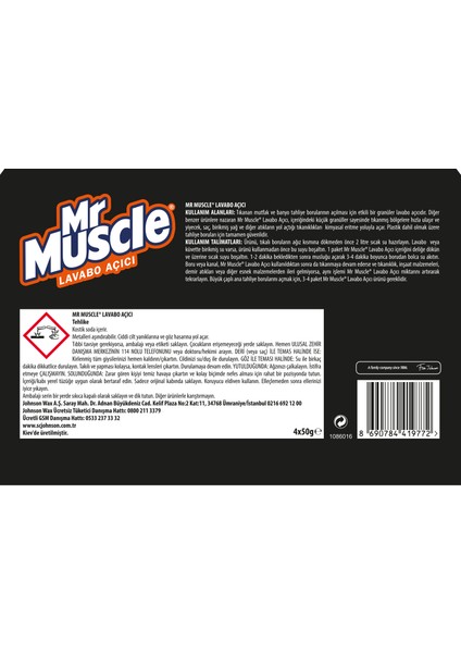 Mr Muscle Granül Lavabo Açıcı 4 Al 3 Öde