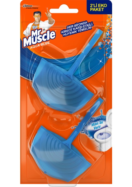 Mr Muscle Klozet Blok Aqua  2 li Eko Paket