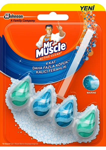 Mr Muscle Active Clean Klozet Blok Marine