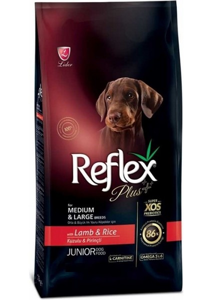 Plus Medium/large Kuzu Etli Yavru Köpek Maması 3 kg