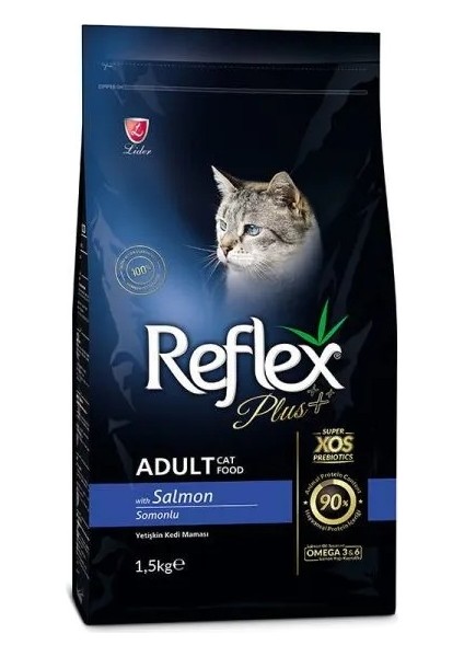 Plus Somonlu Yetişkin Kedi Maması 1,5 kg