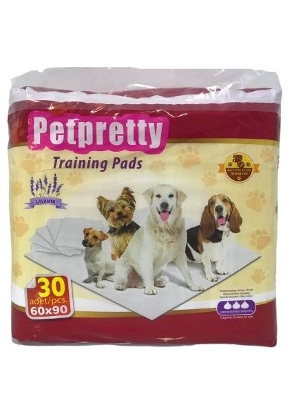Petpretty VP-1901 Lavantalı Köpek Çiş Pedi 60X90 30LU