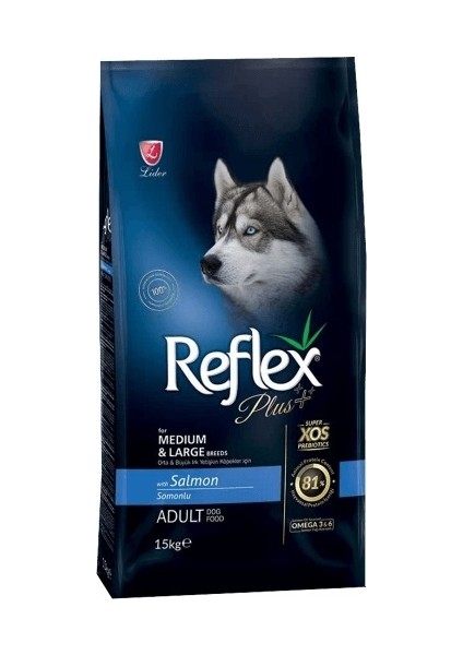 Plus Orta ve Büyük Irk Somonlu Yetişkin Köpek Maması 3 kg