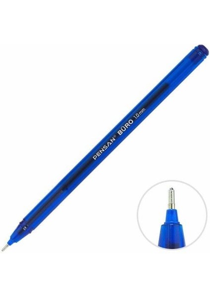 Tükenmez Kalem 5 Adet 1.0 mm Büro Tipi Ballpoint Pensan Büro Tükenmez Kalem 1.0 mm 2270