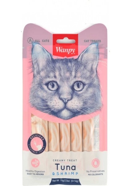 Karides ve Ton Balıklı Likit Kedi Ödül Maması 14 gr x 5 Adet