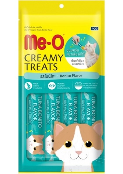 Me-O Ton Balıklı Sıvı Kedi Ödül Maması 4X15 Gram