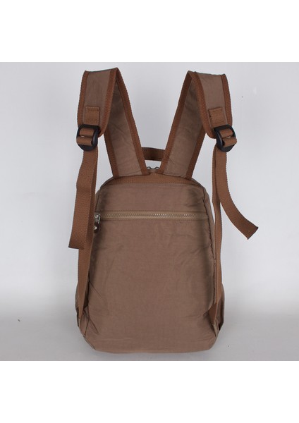 8803 Unisex Klinkır Kumaş Sırt Çantası Kahve fırsatları