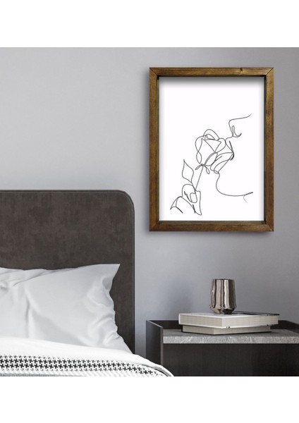 Gift Yatak Odası Konseptli Doğal Masif Ahşap Çerçeveli Tablo-36 fiyatları