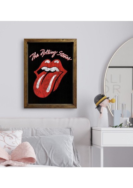 Gift Yatak Odası Konseptli Doğal Masif Ahşap Çerçeveli Tablo-28