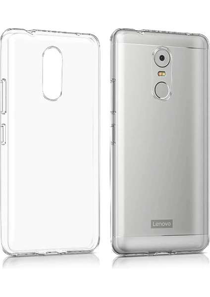 Lenovo K6 Note Kılıf Şeffaf Silikon Hibrit Case