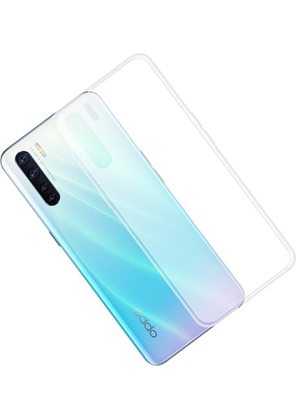 Oppo A91 Kılıf Şeffaf Silikon Hibrit Case