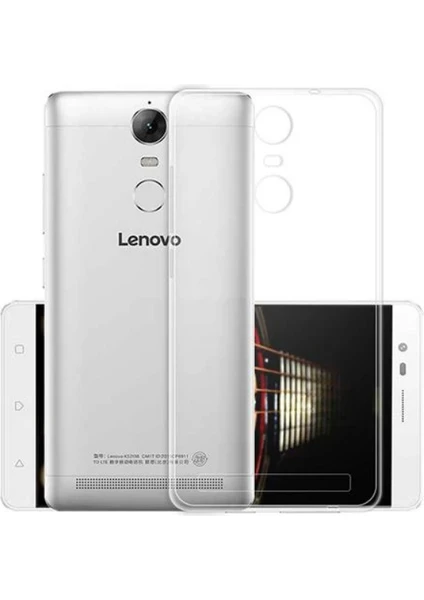 Lenovo K5 Note Kılıf Şeffaf Silikon Hibrit Case