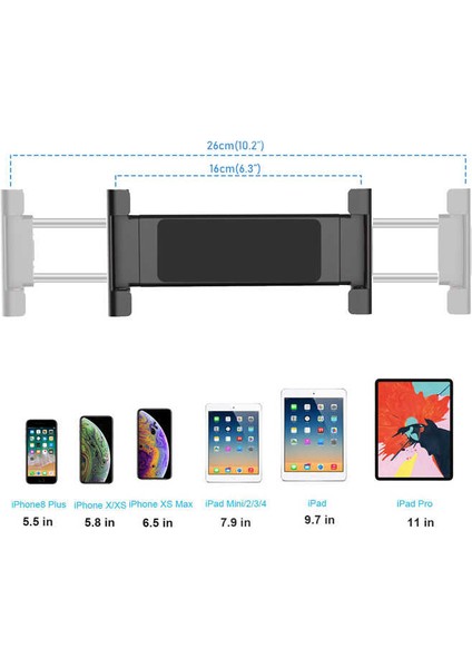 Teleskopik Masaüstü Tablet Telefon Standı Tutucu PB-45S