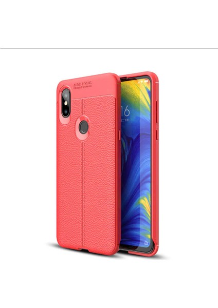 Xiaomi Mi Mix 3 Kılıf Deri Tarzı Niss Silikon Case