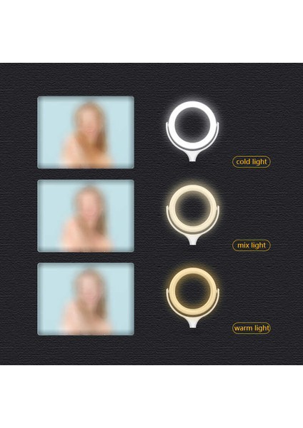 Ring Light Youtuber Tictok Makyaj Işıklı Telefon Tutucu F-537 30CM-70CM modelleri
