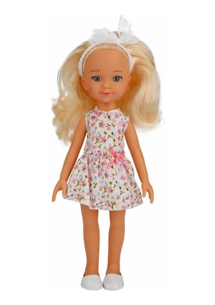 Mina Bebek 35 Cm. - Beyaz Elbiseli - S02030031