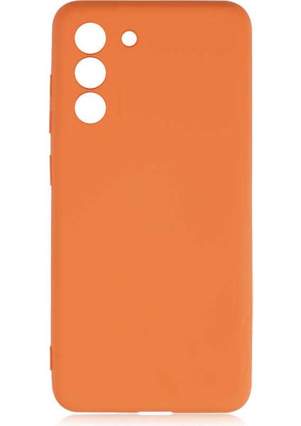 - Samsung Galaxy S21 FE - Kılıf İçi Kadife Koruyucu Mara Lansman Kapak - Turuncu - T17699