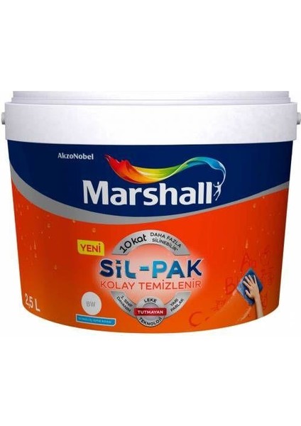 Marshall Silpak Silikonlu Iç Cephe Boya 15 Lt Kırık Inci