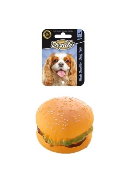 202732-DOGLIFE Hamburger Şekilli Köpek Oyuncağı
