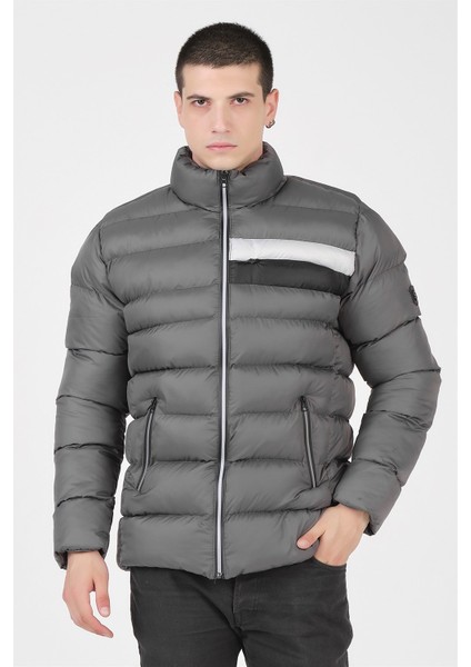 M8650 Dewberry Erkek Puffer Mont-Antrasit