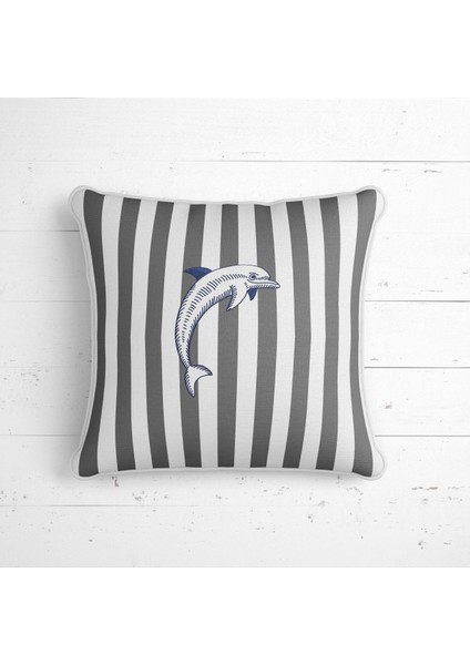 Gri Çizgili Lacivert Yunus