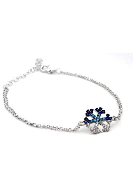 Kar Tanesi Gümüş Bileklik