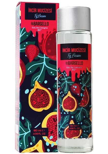 Incir Mucizesi 180 ml Cam Dökme Kapak Kolonya Edc x2 (iki adet)