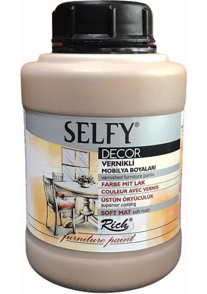 Selfy Decor Vernikli Boya 1250 cc Latte fiyatları