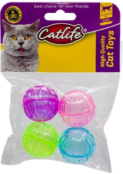 202469- Zilli Kedi Oyuncağı 4'lü Paket