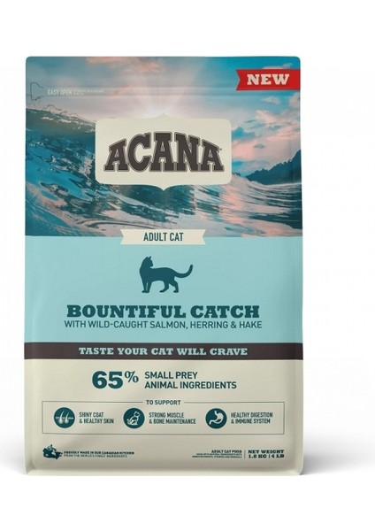 Tahılsız Somonlu Ringalı Yetişkin Kedi Maması 500 Gram Açık