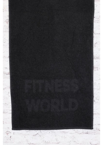 Woop Home 2'li 50 x 90 cm Siyah Spor Fitness Havlusu