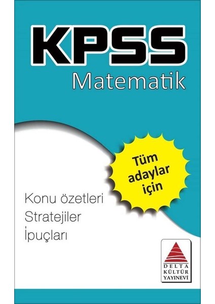 Delta Kültür Yayınevi Delta Kültür KPSS Matematik Stratejiler İpuçları Kartları