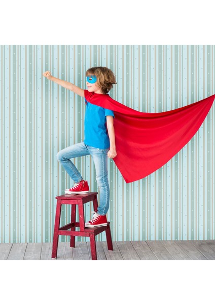 8928-2 Duvar Kağıdı Adakids Koleksiyonu (Mavi, Açık, 1.06x10 m - 10.6 m²)