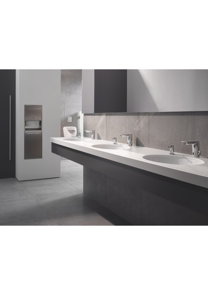 Bau Cosmopolitan E Fotoselli Lavabo Bataryası 1/2", Çift Su Girişli Ayarlanabilir Sıcaklık Sınırlayıcısı ile 36451000 modelleri
